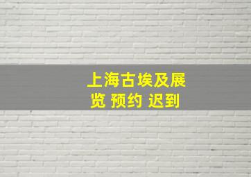 上海古埃及展览 预约 迟到